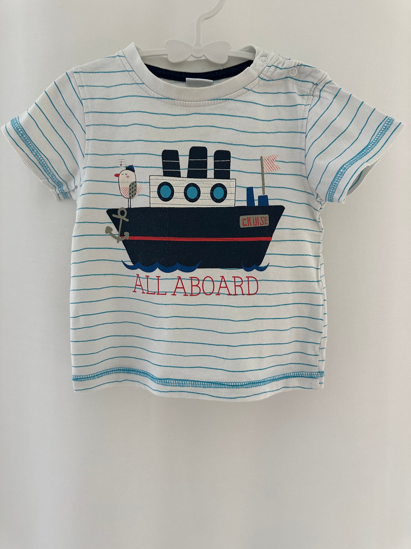 T-Shirt mit Schiff Gr. 74 | Secondhand | MiniMoments