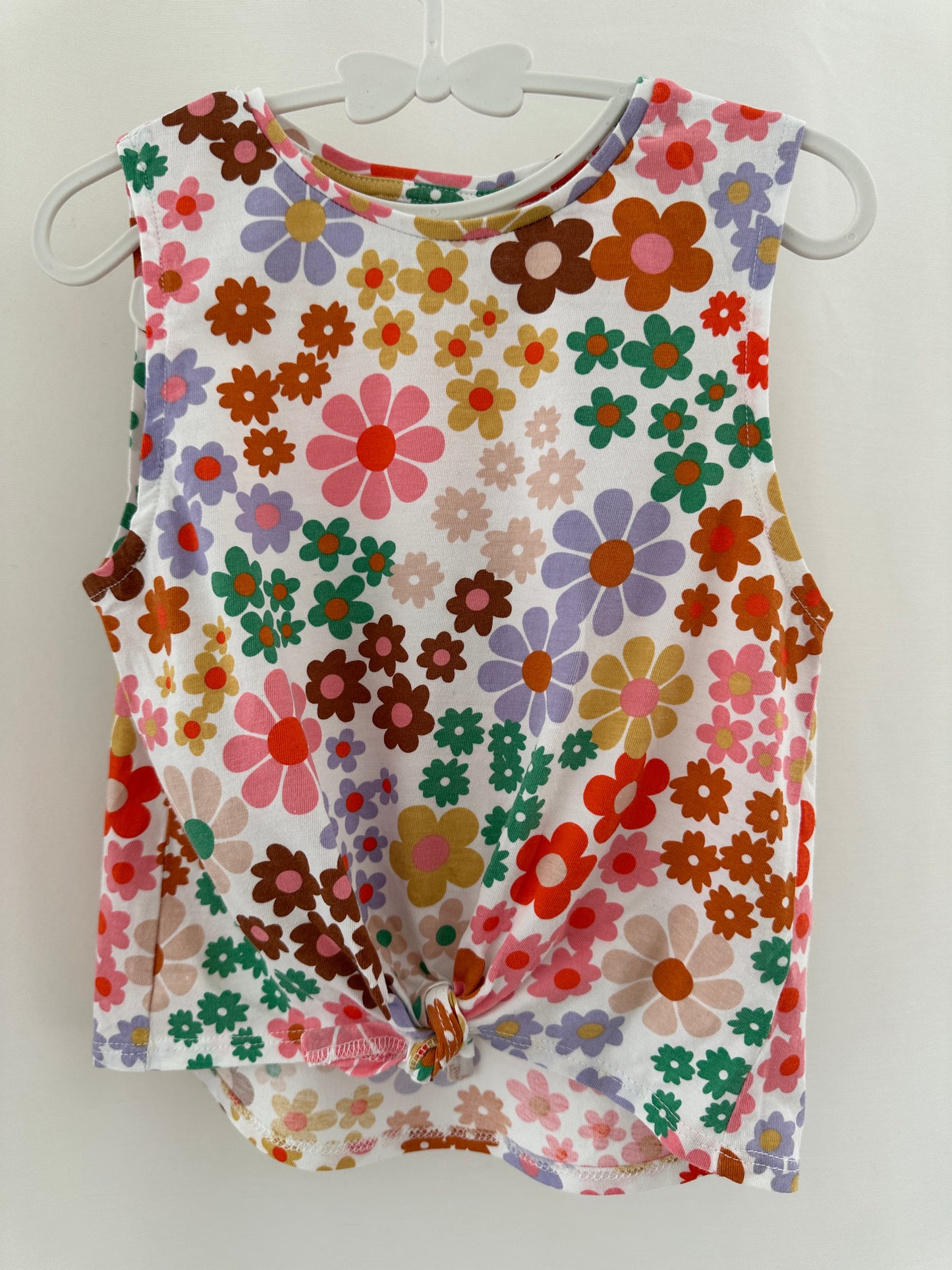Top & Hose Set mit farbigen Blumen Gr. 98/104 | Secondhand | MiniMoments