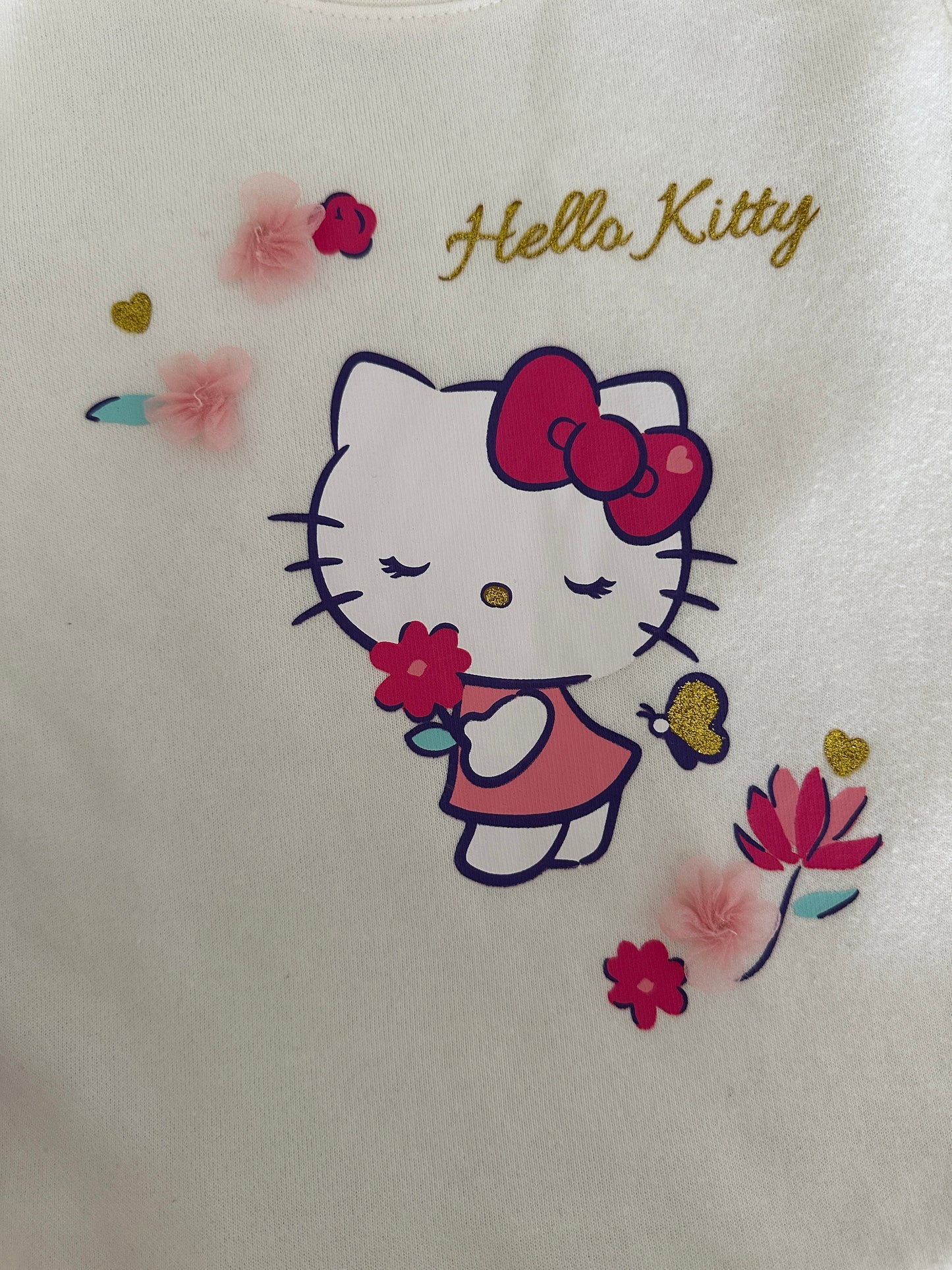 Kleid weiss/rosa Hello Kitty | Secondhand | MiniMoments
