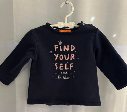 Pullover "find yourself" Gr. 74-80 | Secondhand | MiniMoments