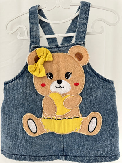 Jeans Latzhose mit Teddy | Secondhand | MiniMoments