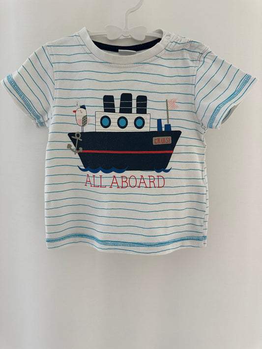 T-Shirt mit Schiff Gr. 74 | Secondhand | MiniMoments
