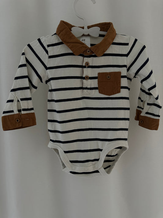 Kurzarmbody mit Kragen Gr. 68 | Secondhand | MiniMoments
