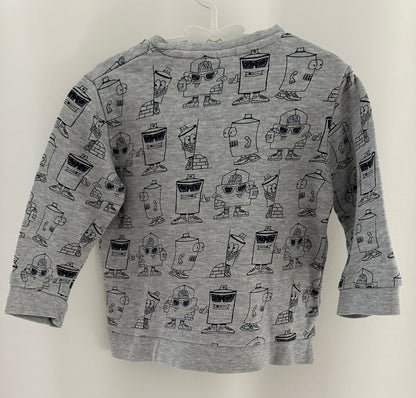 Pullover mit Robotern Gr. 92 | Secondhand | MiniMoments