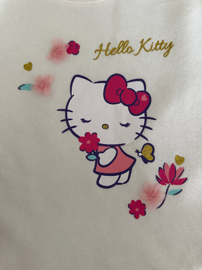 Kleid weiss/rosa Hello Kitty Gr. 110/116 | Secondhand | MiniMoments