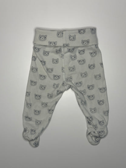 Lange Hose mit Füsslingen Bären Gr. 50 | Secondhand | MiniMoments