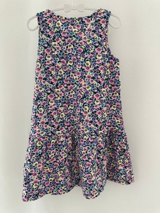 Sommerkleid mit farbigen Blümchen Gr. 110/116 | Secondhand | MiniMoments