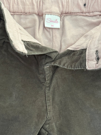 Hose lang, gefüttert mit Blumen Gr. 86 | Secondhand | MiniMoments