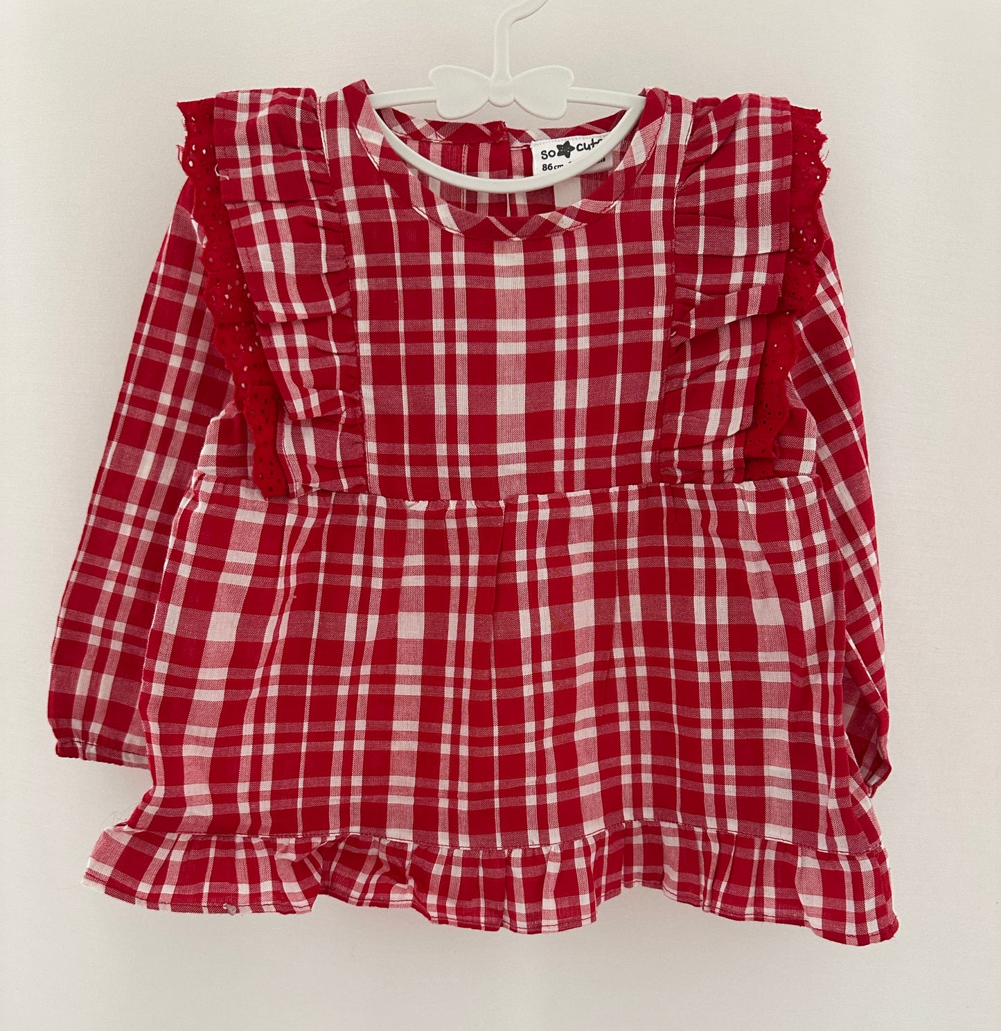 Kleid rot-weiss kariert | Secondhand | MiniMoments