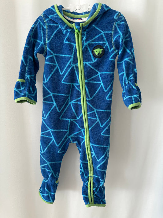 Kuschliger Overall mit umklappbaren Füssen Gr. 62/68 | Secondhand | MiniMoments