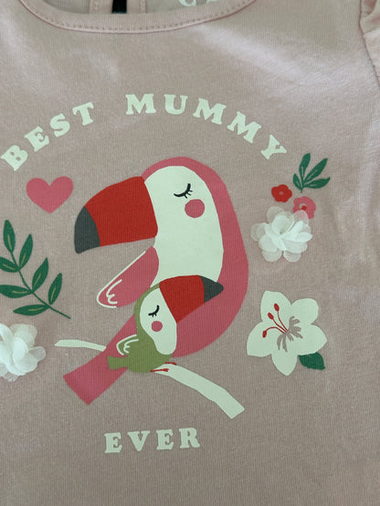 T-Shirt Papagei Gr. 62 | Secondhand | MiniMoments