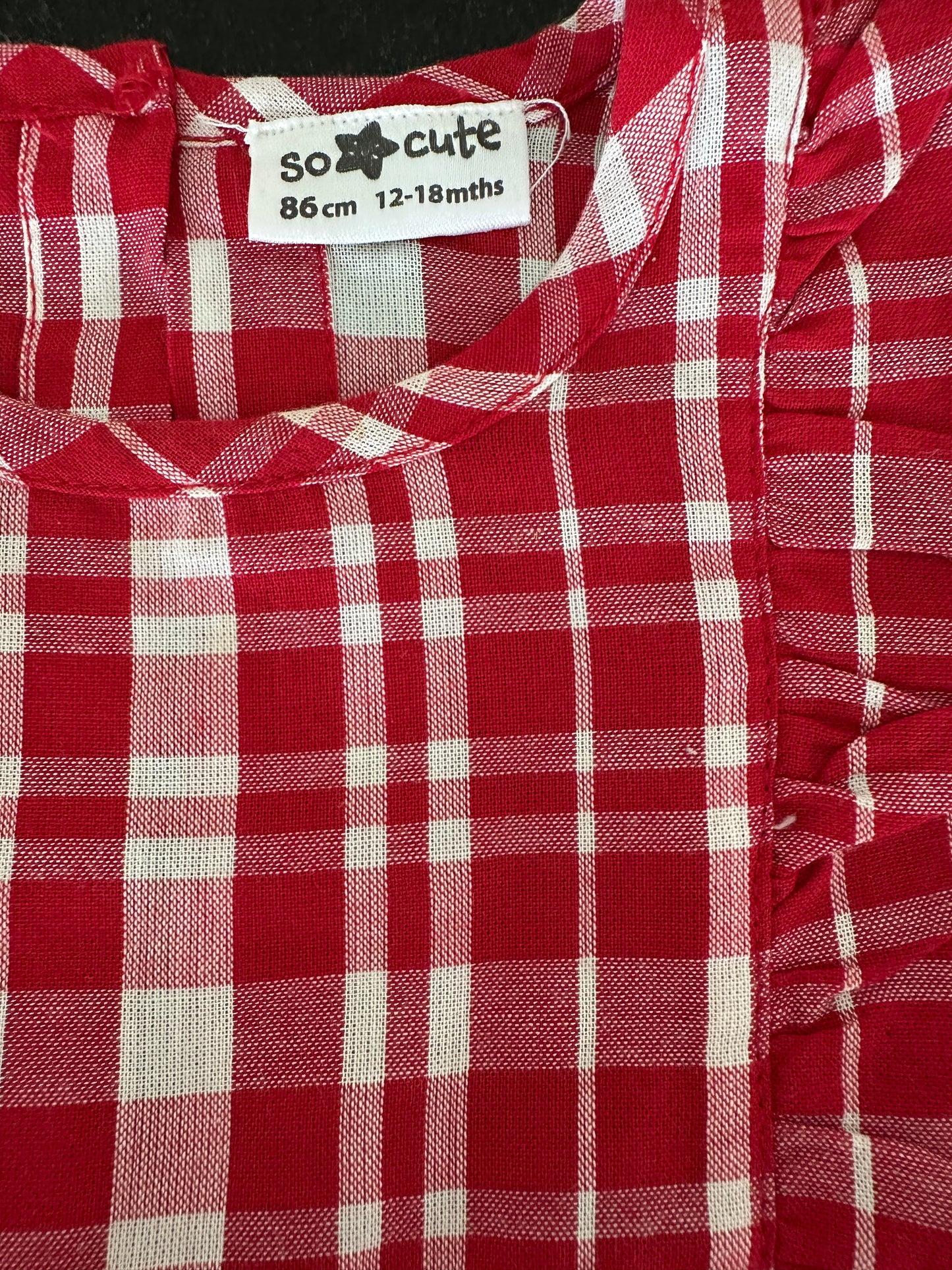Kleid rot-weiss kariert | Secondhand | MiniMoments