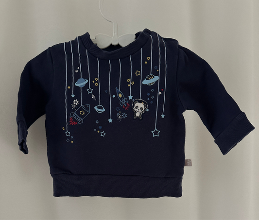 Pullover Weltall Gr. 62 | Secondhand | MiniMoments