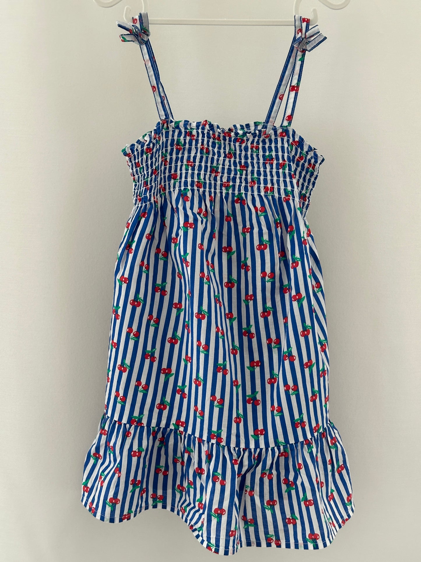 Sommerkleid gestreift mit Kirschen Gr. 110 | Secondhand | MiniMoments