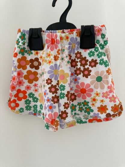 Top & Hose Set mit farbigen Blumen Gr. 98/104 | Secondhand | MiniMoments