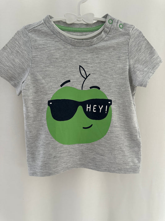 T-Shirt mit grünem Apfel | Secondhand | MiniMoments