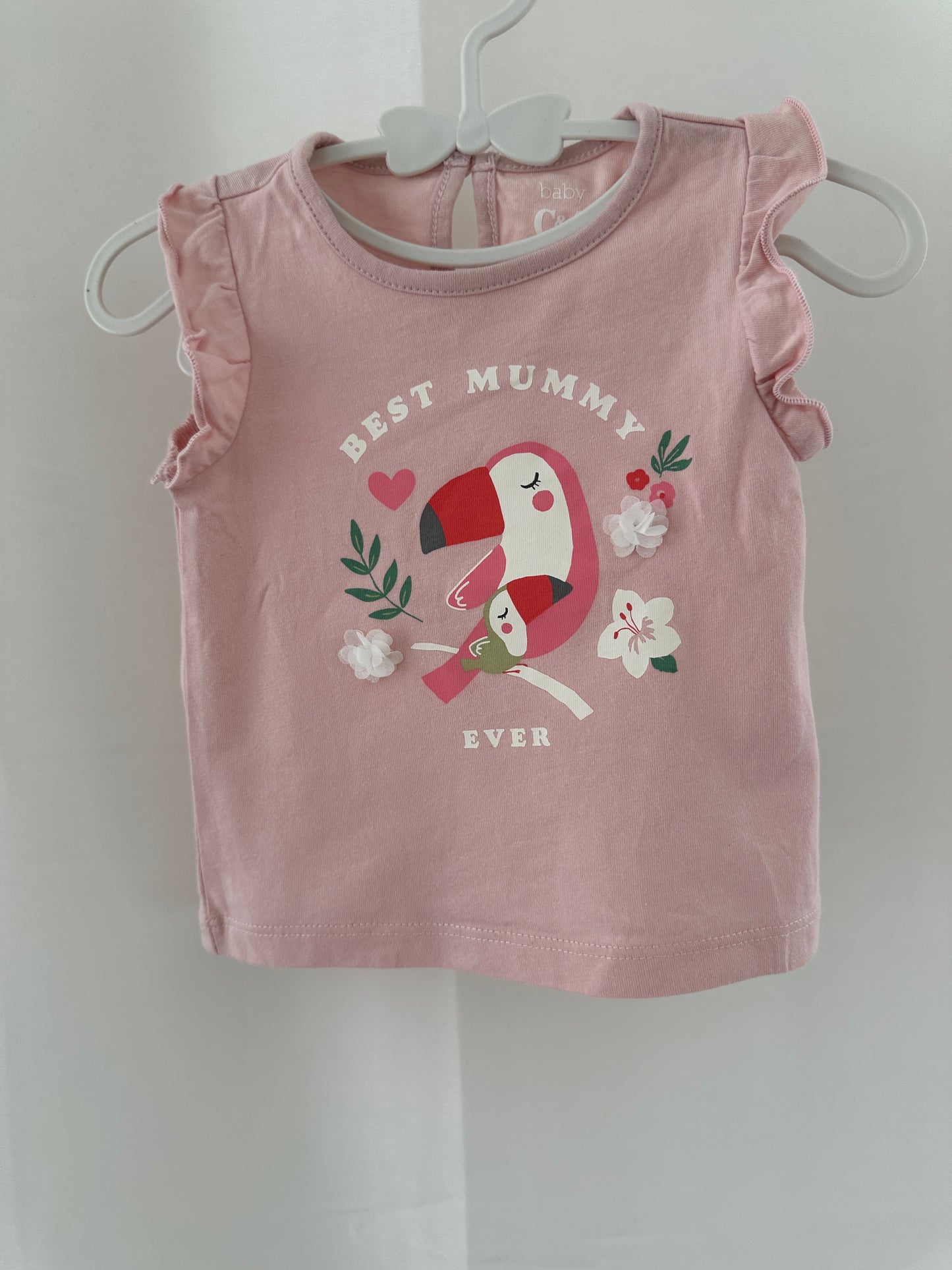 T-Shirt Papagei Gr. 62 | Secondhand | MiniMoments