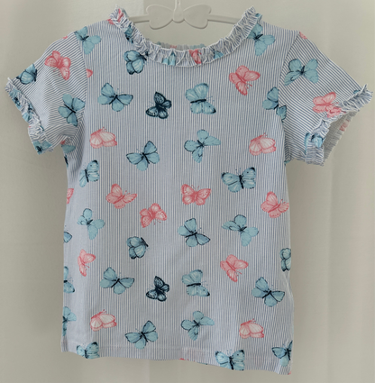 T-Shirt Schmetterlinge Gr. 80| Secondhand | MiniMoments