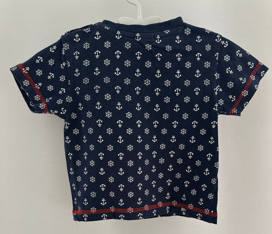 T-Shirt mit roten Details | Secondhand | MiniMoments