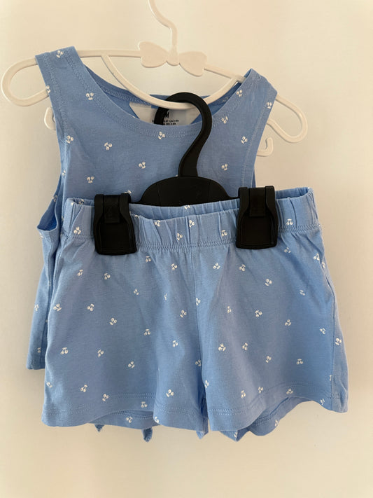 Zweiteiler Sommerset mit kleinen Kirschen | Secondhand | MiniMoments