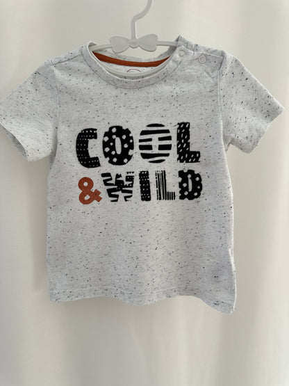 T-Shirt "Cool & Wild" Gr. 92 | Secondhand | MiniMoments