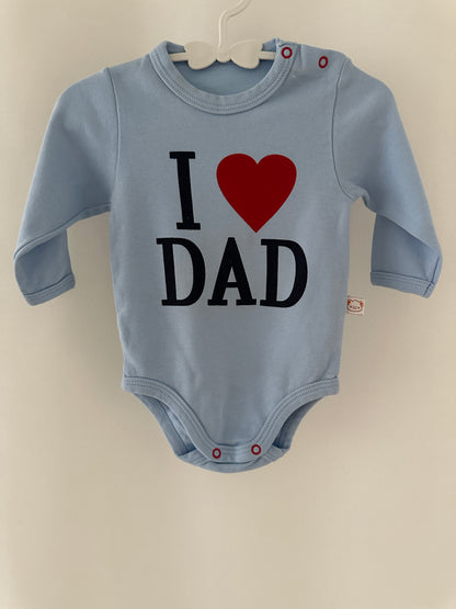 Langarmbody "I love Dad" | Secondhand | Minimoments