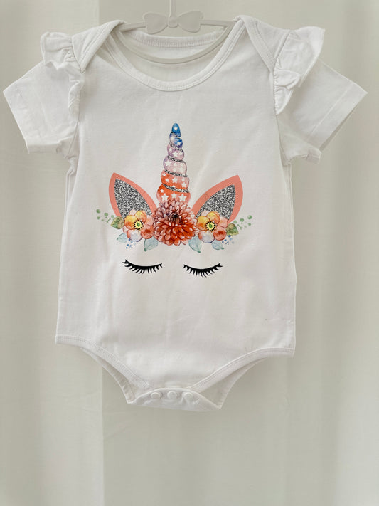 Kurzarmbody Einhorn | Secondhand | MiniMoments