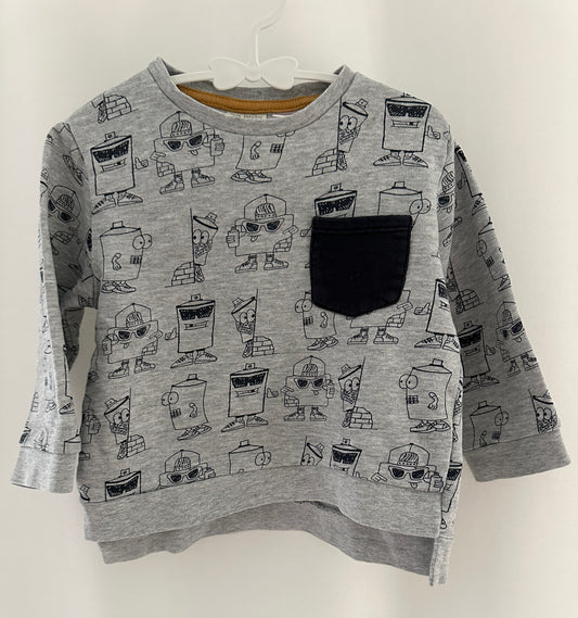 Pullover mit Robotern | Secondhand | MiniMoments