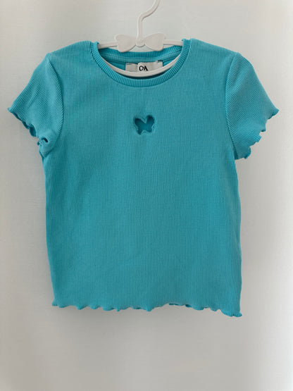 T-Shirt mit Schmetterling Gr. 110 | Secondhand | MiniMoments