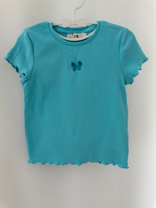T-Shirt mit Schmetterling Gr. 110 | Secondhand | MiniMoments