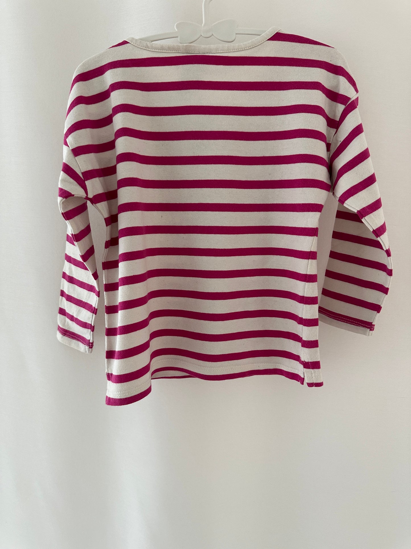 Pullover Hello Kitty mit pinken Streifen Gr. 98 | Secondhand | MiniMoments