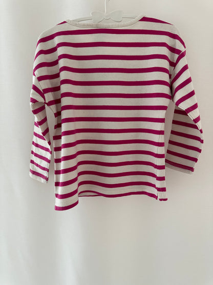Pullover Hello Kitty mit pinken Streifen Gr. 98 | Secondhand | MiniMoments