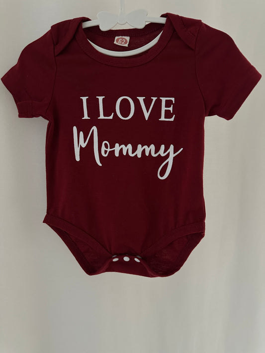 Kurzarmbody "I love Mommy" Gr. 62 | Secondhand | MiniMoments