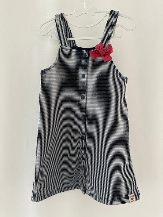 Kleid mit Träger und roter Schlaufe Gr. 98 | Secondhand | MiniMoments