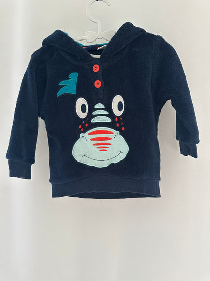 Flauschiger Pullover mit Drache Gr. 74/80 | Secondhand | MiniMoments