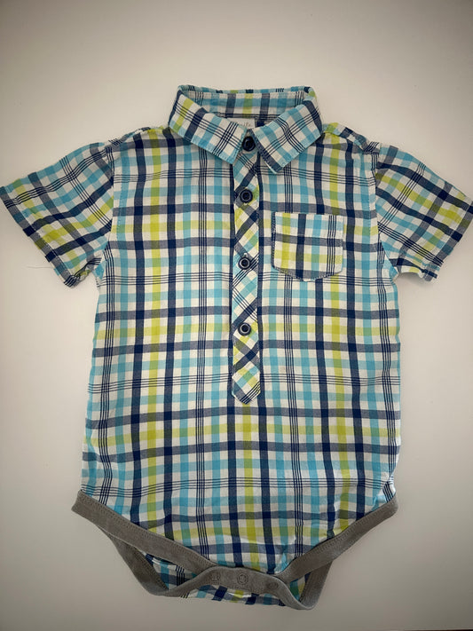 Kariertes Hemd kurzarm Gr. 80 | Secondhand | MiniMoments
