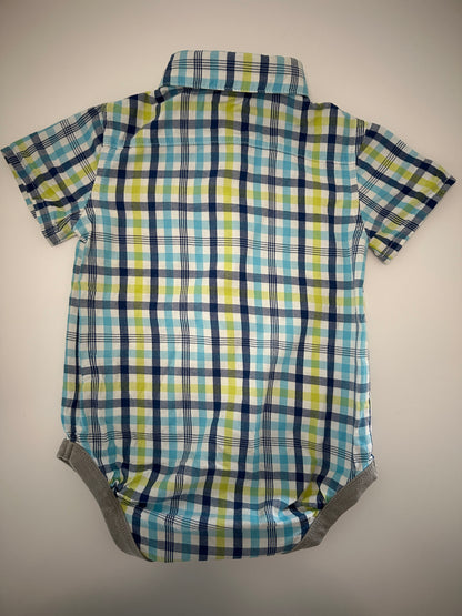 Kariertes Hemd kurzarm Gr. 80 | Secondhand | MiniMoments