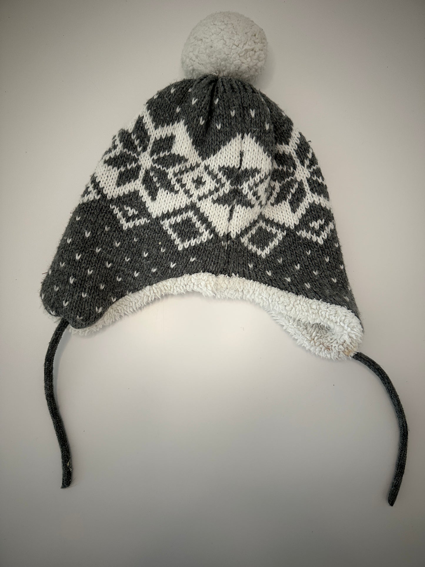 Strickmütze mit Schneeflockenmuster und Fleece-Futter 12-24 Mt. | Secondhand | MiniMoments