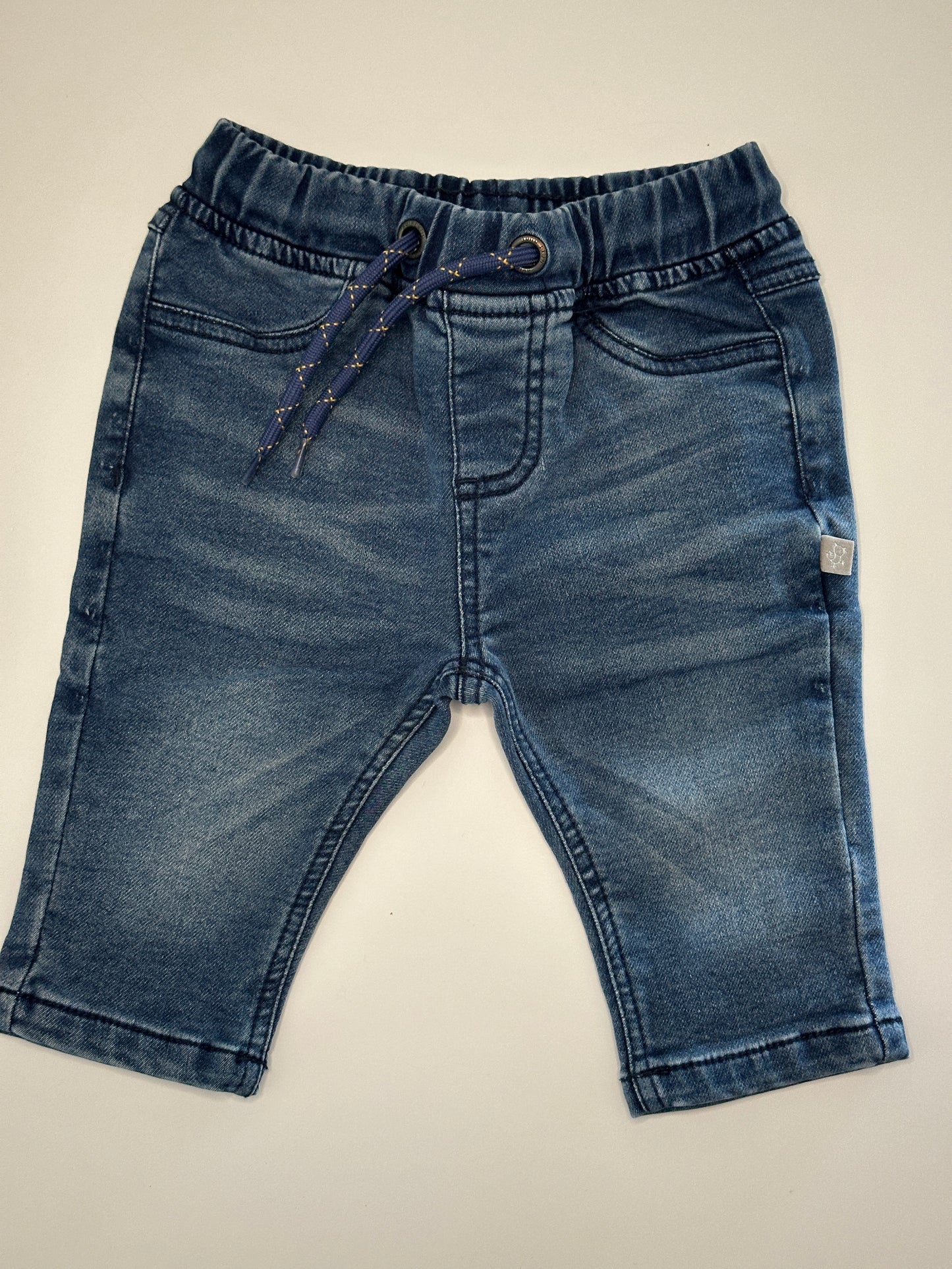 Jeanshose mit Gummibund und Kordelzug Gr. 62 | Secondhand | MiniMoments