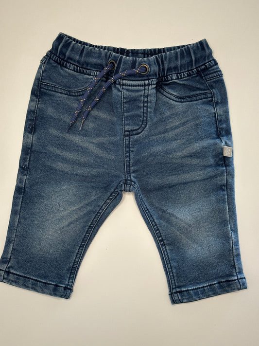 Jeanshose mit Gummibund und Kordelzug Gr. 62 | Secondhand | MiniMoments
