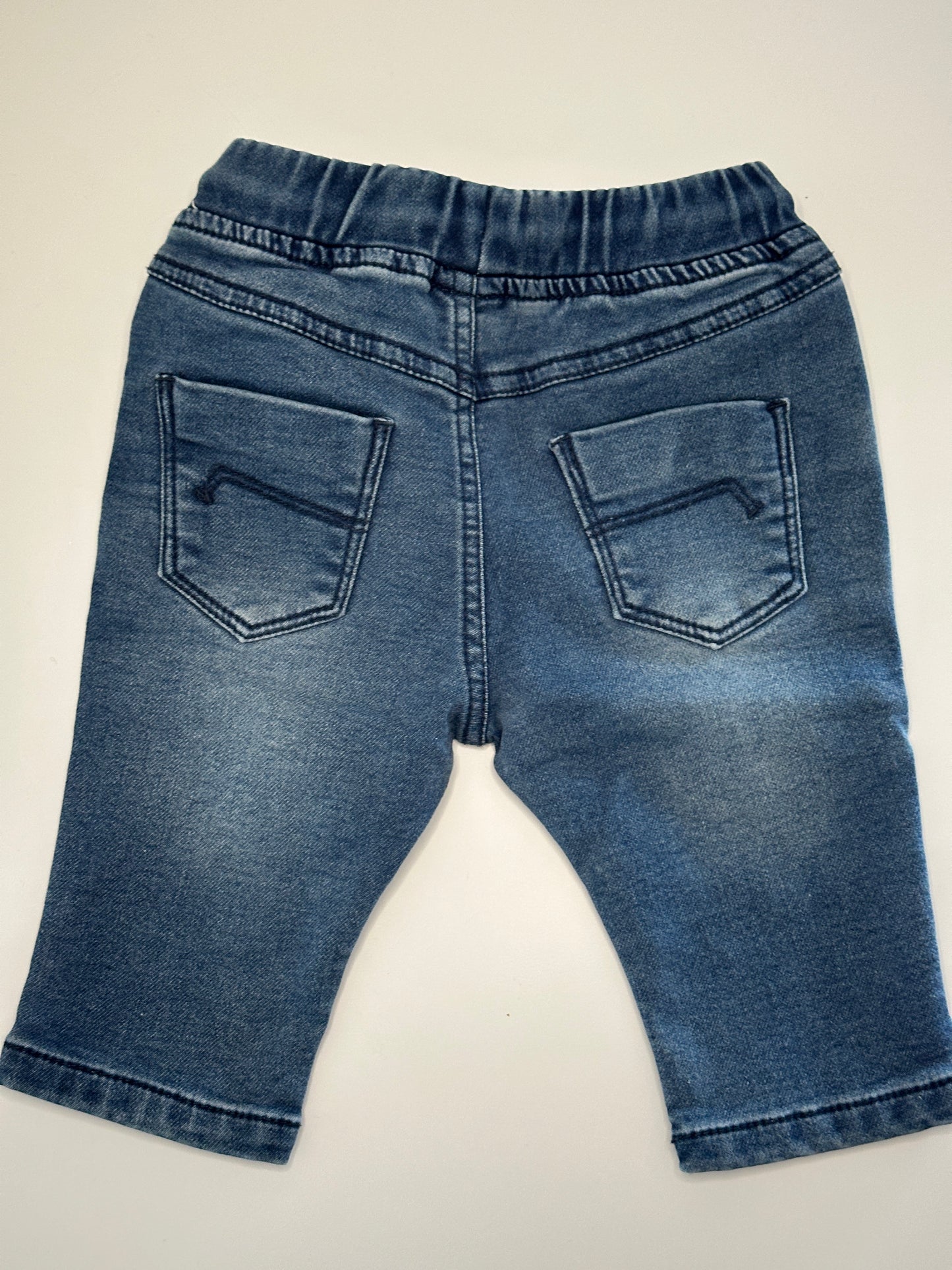 Jeanshose mit Gummibund und Kordelzug Gr. 62 | Secondhand | MiniMoments