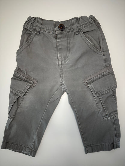 Graue Baby-Cargohose Gr. 68 | Secondhand | MiniMoments