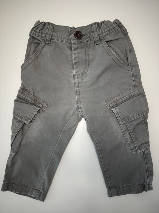 Graue Baby-Cargohose Gr. 68 | Secondhand | MiniMoments