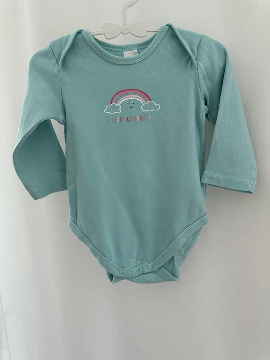 Body langarm mit Regenbogen Gr. 74 | Secondhand | MiniMoments
