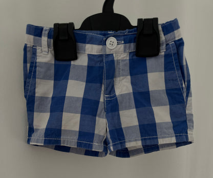Kurze Hose blau kariert Gr. 86/92 | Secondhand | MiniMoments