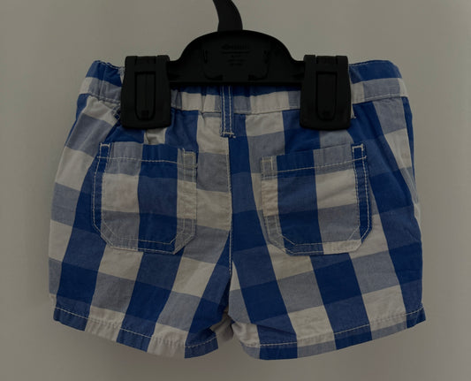 Kurze Hose blau kariert Gr. 86/92 | Secondhand | MiniMoments